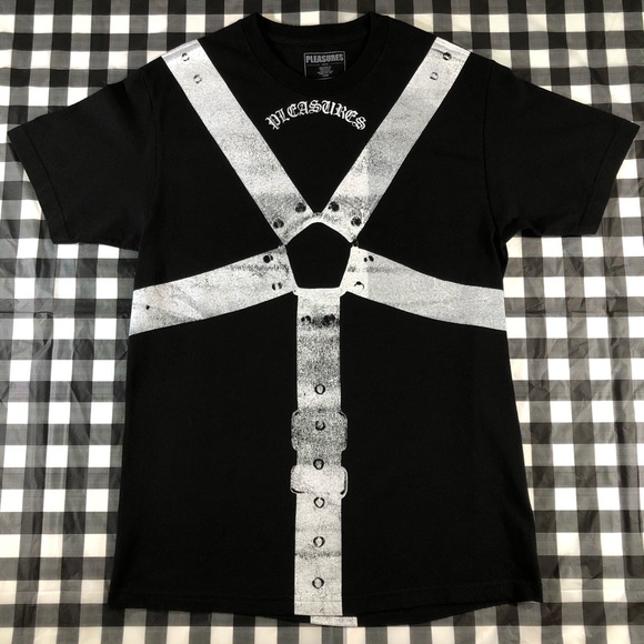 Pleasures Other - Pleasures Now Harness Bondage BDSM Black T Shirt